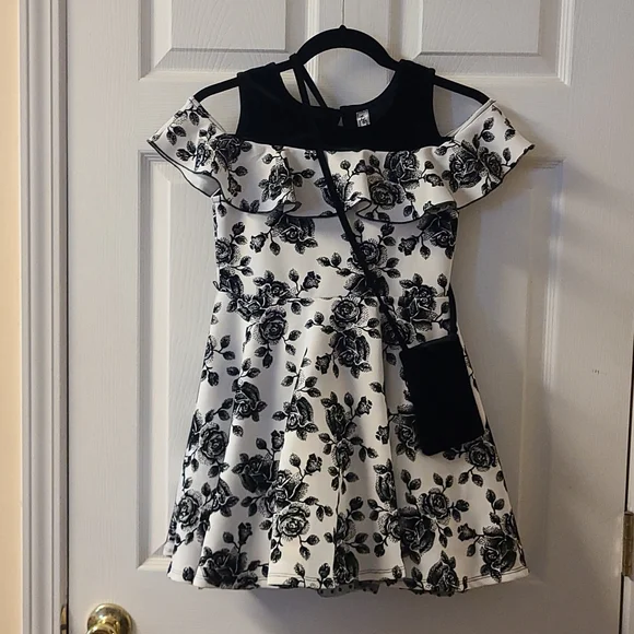 knit works dress knit works girls dress yellow floral eyelet dress size 6 NWT